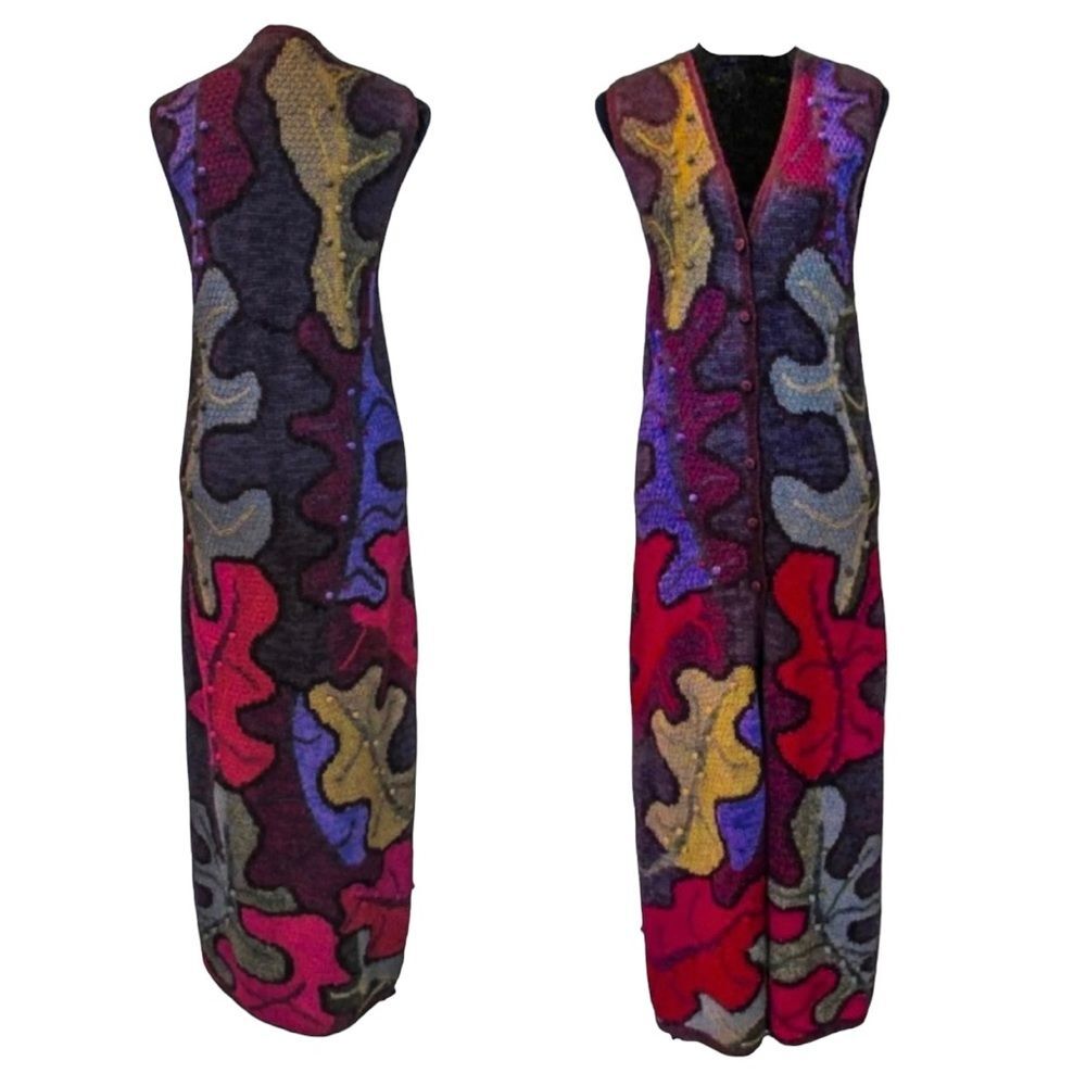 ALPACA Peruvian Connection Maxi Cardigan Vest Large